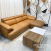 Bộ sofa góc chữ L được thiết kế theo phong cách hiện đại, tựa gật gù linh hoạt