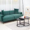 Chiếc Sofa Màu Xanh dài 2m2 được thiết kế theo phong cách Bắc Âu hiện đại rất đẹp mắt