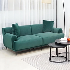 Hình ảnh ghế sofa màu xanh cổ vịt