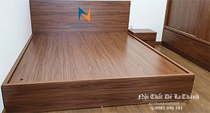 Giường gỗ mdf phủ melamine 1m6x2m