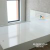 Ảnh thực tế chiếc giường màu trắng, gỗ mdf, kích thước 1m6x2m