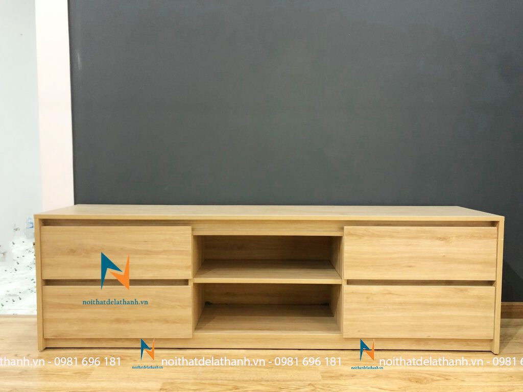 Kệ tivi 1m4 phong cách hiện đại 4 ngăn kéo gỗ MDF Malaysia với nhiều màu sắc khác nhau để khách hàng lựa chọn