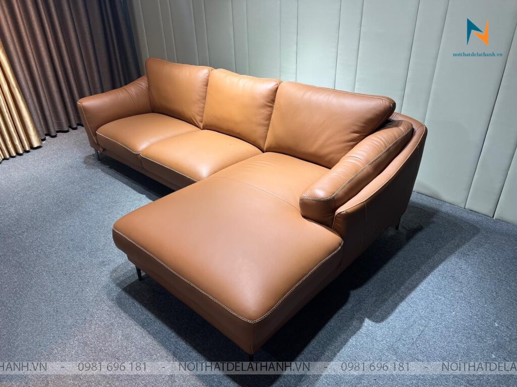 Không gian nhà bạn trở nên sang trọng và đẳng cấp với bộ sofa da bò thật của Ý