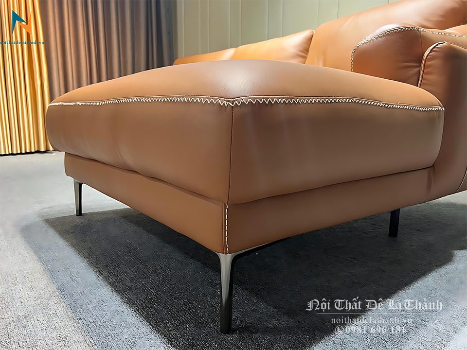 Sofa Capri có đặc trưng đường may nổi bật tạo điểm nhấn