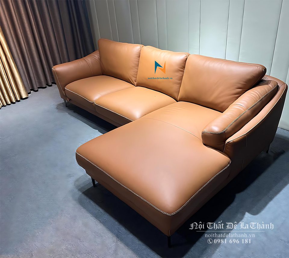 Không gian nhà bạn trở nên sang trọng và đẳng cấp với bộ sofa da bò thật của Ý