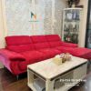 Văng sofa perry được bọc màu velvet nổi bật, bừng sáng không gian phòng khách, các không gian làm đẹp, spa, nail...