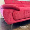 Sofa chữ L được thiết kế theo phong cách sofa perry với chiếc tay cong đặc trưng