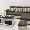 Chiếc Sofa Nỉ Giá Rẻ mix giữa 2 màu đen trắng theo phong cách cổ điển mang lại vẻ đẹp giản dị