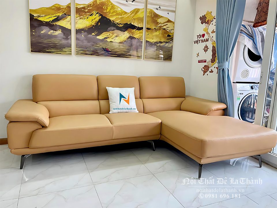 Mua sofa góc chữ L giá rẻ tại Hà Nội, quý khách hãy liên hệ ngay với Nội Thất Đê La Thành