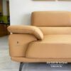 Bộ sofa da công nghiệp bên trong là khung gỗ tự nhiên bền chắc
