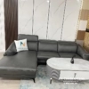Bộ sofa góc chữ L giá rẻ thích hợp khi phối với 1 chiếc bàn trà hình chữ nhật hoặc oval