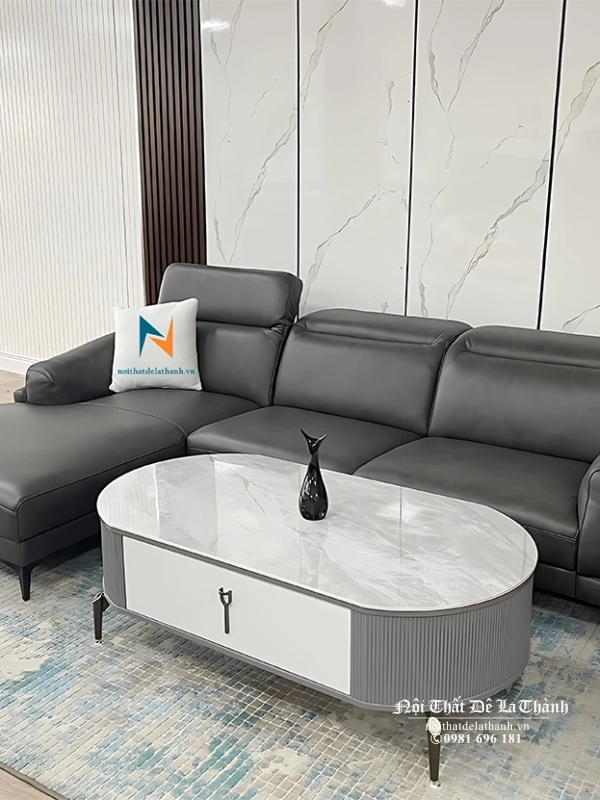 Mua sofa góc da chữ L tại Hà Nội, quý khách hãy liên hệ ngay với Nội Thất Đê La Thành