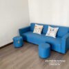 Văng sofa nỉ giá rẻ kích thước 1m6x70cm, dành cho phòng trọ, căn hộ mini hoặc căn hộ studio