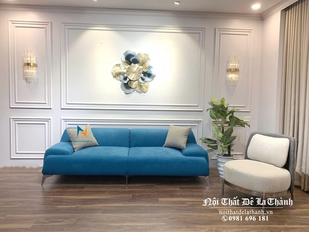 Chiếc văng sofa đẹp này phù hợp với cả không gian phòng khách gia đình hoặc dùng làm sofa tiếp khách tại văn phòng