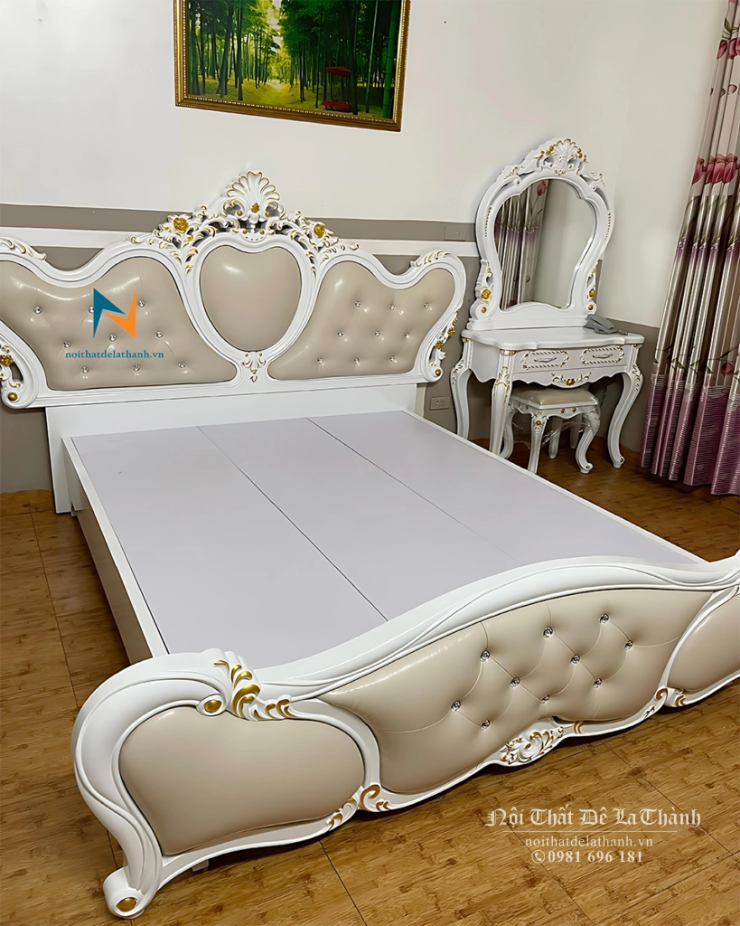 Nội Thất Đê La Thành là đơn vị cung ứng các mẫu giường tân cổ điển nhập khẩu đẹp nhất thị trường cho khách hàng