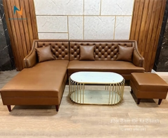 Hình Ảnh Sofa Da Góc L
