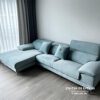 Hình ảnh sofa nhung góc chữ L