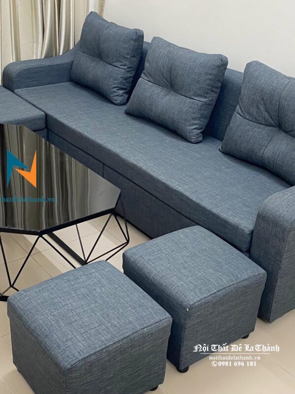 Sofa nỉ cho phòng khách nhỏ