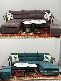 Hình ảnh sofa vải nhung