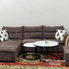 Bộ sofa góc chữ L màu hạt dẻ sản xuất bởi Nội Thất Đê La Thành