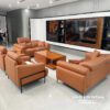 Bộ salong da microfiber phân khúc cao cấp phù hợp cho các không gian như biệt thự, nhà liền kề