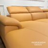 Tựa lưng của bộ sofa hiện đại thiết kế theo kiểu gật gù, mang lại cảm giác thoải mái cho người dùng
