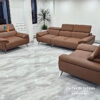 Bộ sofa gồm 3 món: 1 văng dài và 2 ghế đơn, phù hợp với phòng khách 30-40m2, phòng khách nhà liền kề, biệt thự, không gian lễ tân khách sạn...