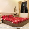 Giường Ngủ Gỗ Công Nghiệp MDF 1m20 Đầu Giường Bọc Nỉ