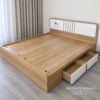 Giường Ngủ Gỗ Công Nghiệp MDF Có Ngăn Kéo 1m80