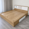 Giường Ngủ Gỗ Công Nghiệp Hiện Đại 1m80, Ngăn Kéo Được Bố Trí Bên Trái Hoặc Bên Phải Giường Tuỳ Vào Không Gian Nhà Khách Hàng