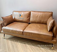 Sofa Nâu Da Bò