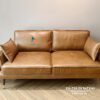 Chiếc văng sofa màu nâu da bò Ý kích thước 1m6 x 90cm
