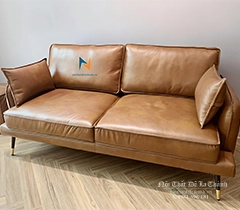 Hình Ảnh Sofa Nâu Da Bò