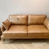Chiếc văng sofa màu nâu da bò Ý kích thước 1m6 x 90cm