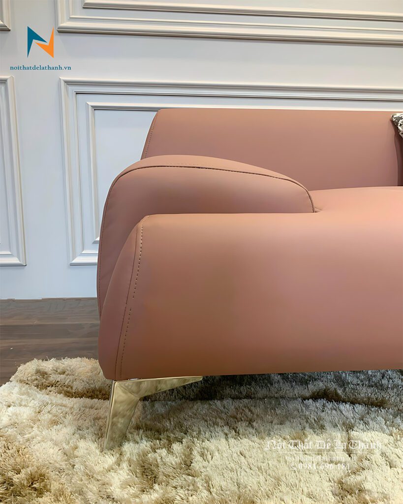 Tay của chiếc sofa Nordic Bắc Âu được thiết kế ôm sát, nhìn rất dễ phân biệt với các phong cách sofa khác