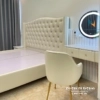 Chiếc Giường Bọc Da Trong Combo Nội Thất Tân Cổ Điển Phòng Ngủ Chung Cư