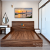 Combo phòng cưới giá rẻ gồm tủ 2mx2m45, giường 1m6x2m, bàn trang điểm 1m2 gương treo tròn