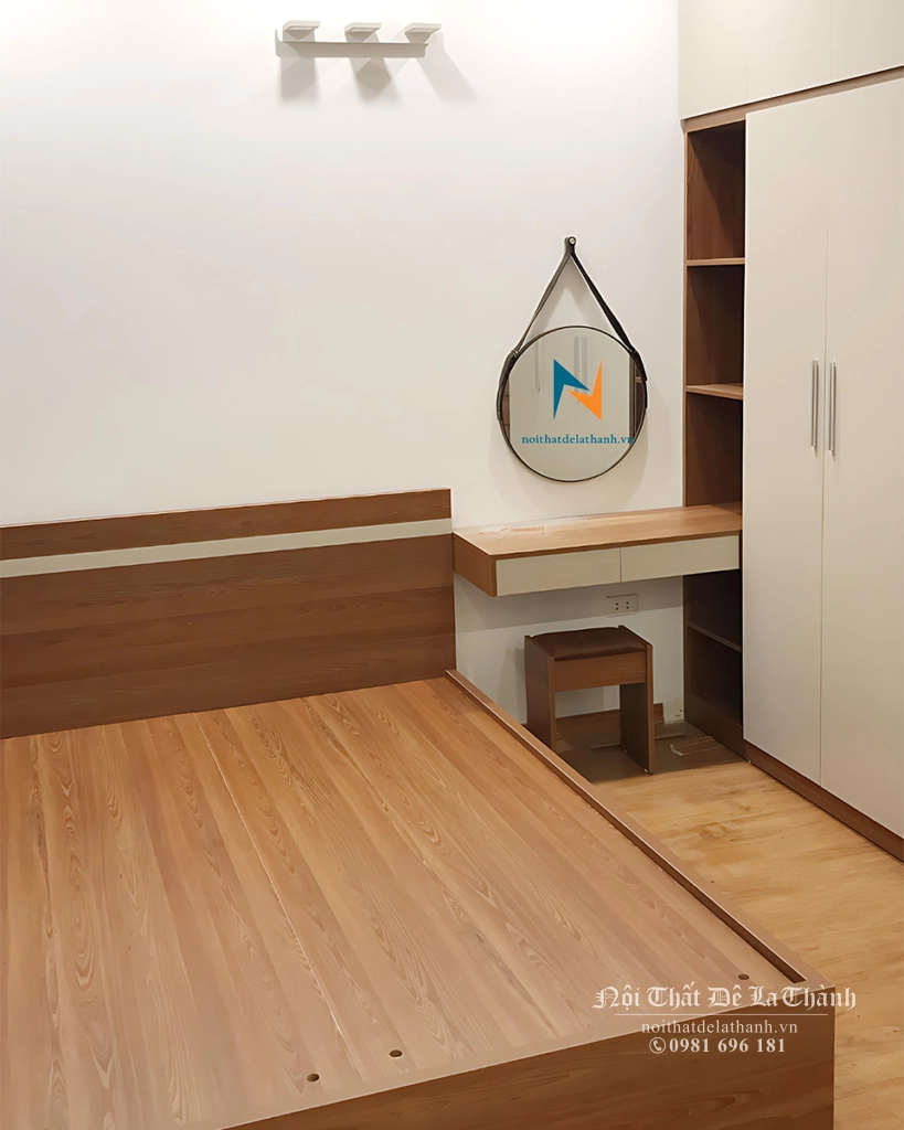 Bộ giường tủ cưới đẹp chất liệu gỗ mdf xanh Thái Lan chống ẩm, thiết kế theo phong cách hiện đại