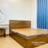Bộ giường tủ phòng ngủ đẹp gồm tủ 2mx2m6 full trần, giường 1m6x2m đầu có 2 chỉ đồng, bàn trang điểm treo gương led tròn, thiết kế theo phong cách hiện đại