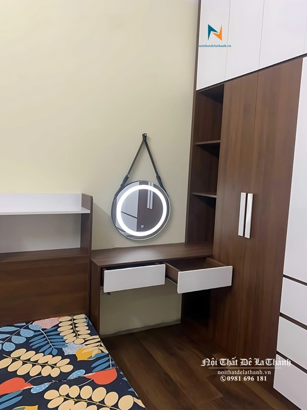 Nội Thất Đê La Thành là chuyên gia nội thất chung cư, tạo nên những thiết kế phòng ngủ chung cư đẹp nổi bật