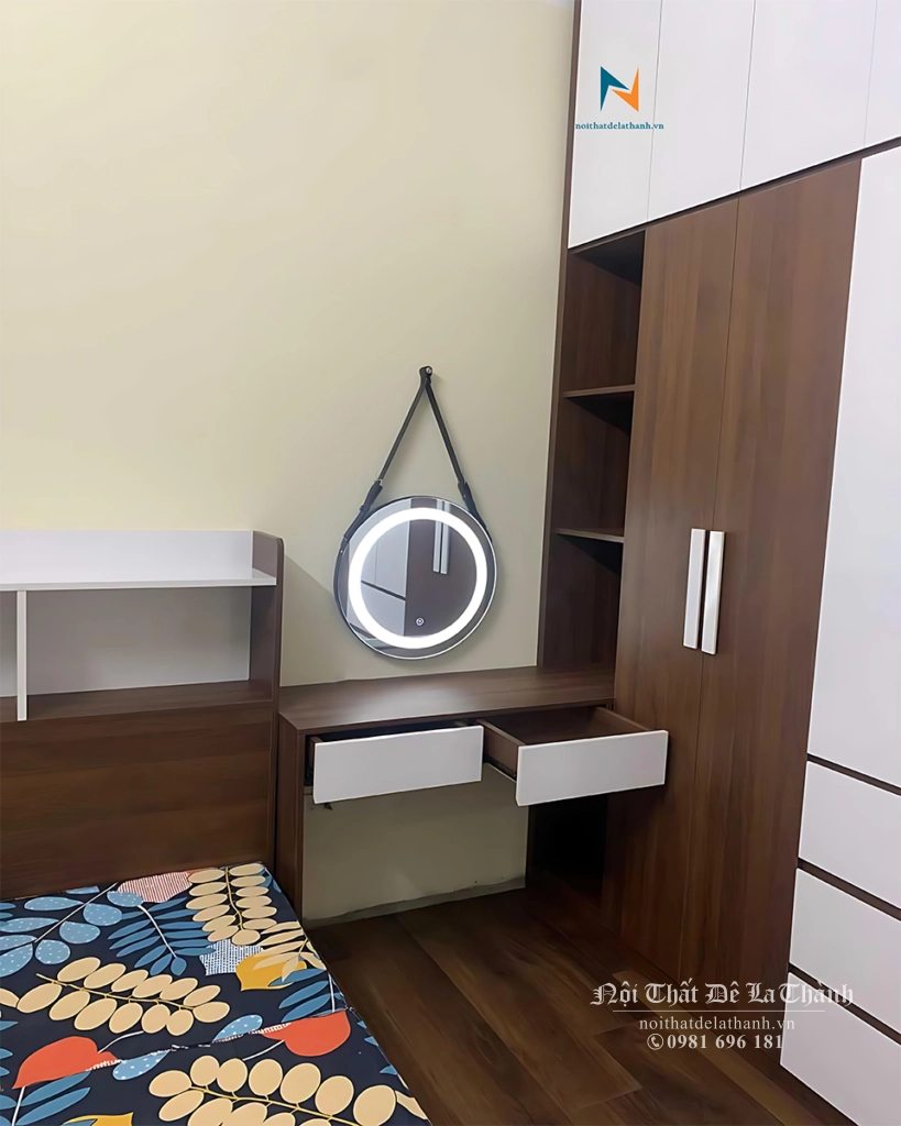 Nội Thất Đê La Thành là chuyên gia nội thất chung cư, tạo nên những thiết kế phòng ngủ chung cư đẹp nổi bật