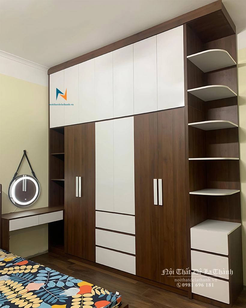 Combo sử dụng 2 tone màu tối và sáng tương phản, tạo nên 1 thiết kế đẹp và hiện đại