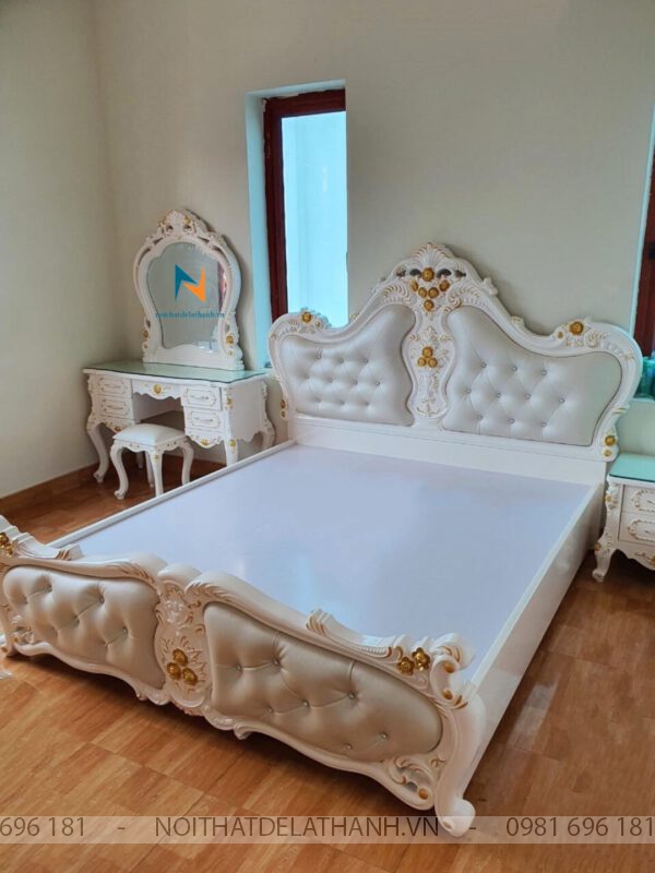 Để sở hữu mẫu giường ngủ tân cổ điển nhập khẩu đẹp, quý khách nhanh tay liên hệ ngay với Nội Thất Đê La Thành