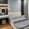 Chiếc giường cưới phong cách hiện đại, bọc nhung toàn thân, 1m6x2m