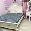 Giường công chúa màu trắng 1m6x2m dành cho bé gái