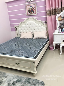 Giường công chúa màu trắng 1m6x2m dành cho bé gái