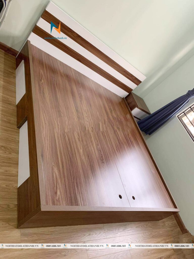 Giường cho chung cư mini nên thêm ngăn kéo vào để tăng thêm không gian chứa đồ