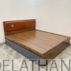 Chiếc giường thông minh mẹ bồng con 2 trong 1 với giường trên có kích thước 1m6x2m, giường dưới 1m5x1m9 rất tiện dụng cho các không gian nhỏ