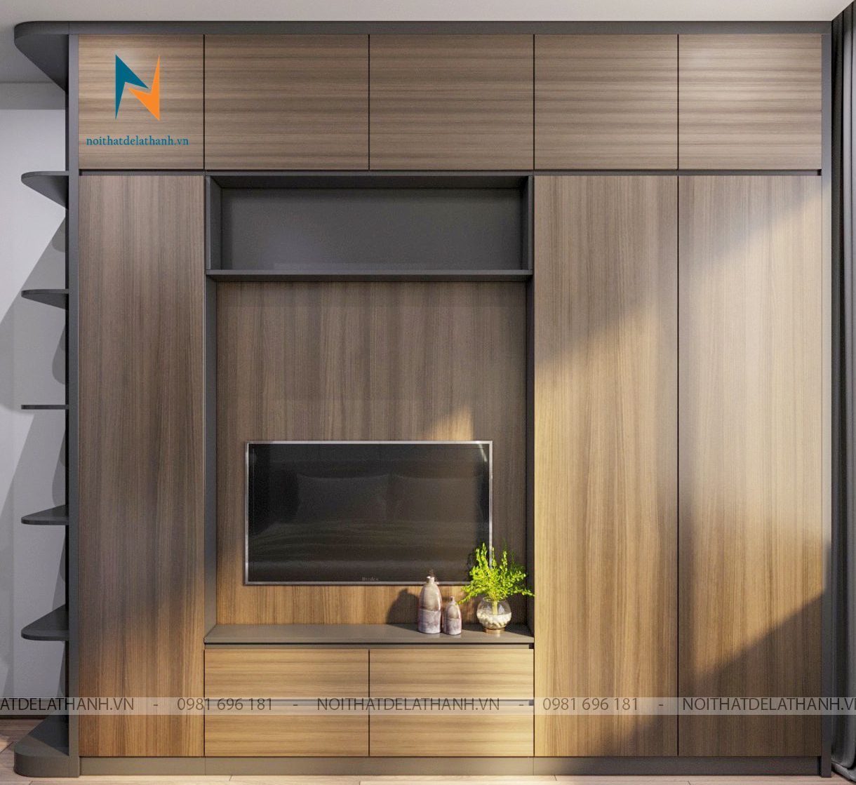 TỦ GỖ MDF PHỦ MELAMINE [50 Chiếc Đẹp] - Nội thất Đê La Thành