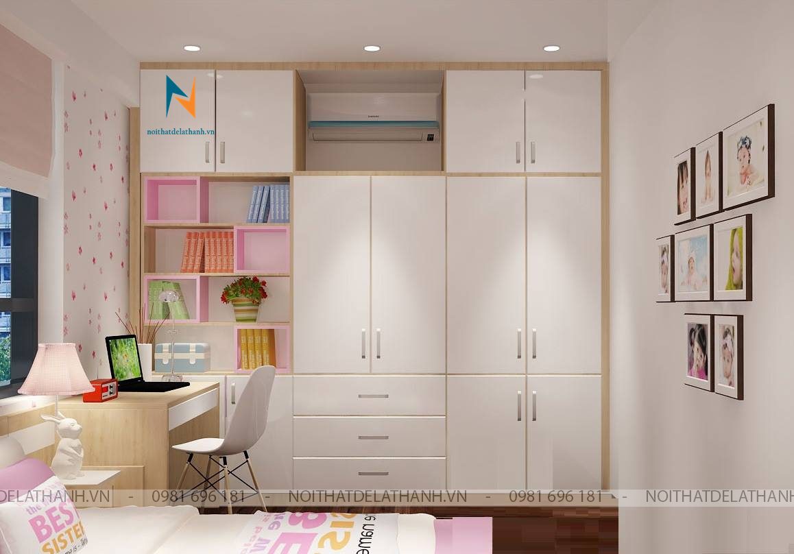 TỦ QUẦN ÁO CHO BÉ [Tủ Bé Trai - Bé Gái] - Nội thất Đê La Thành